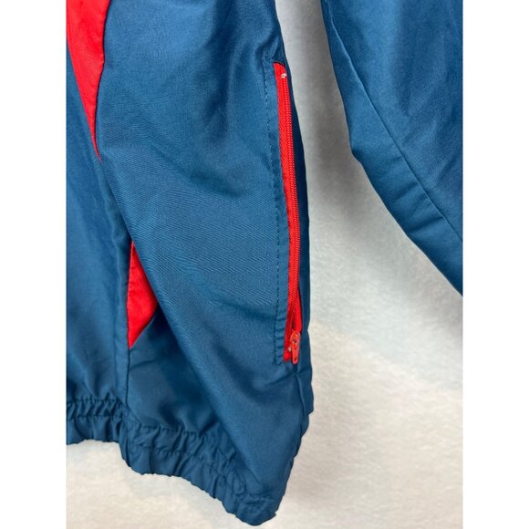 Vintage Antarctica Expedition H44 Full Zip Nylon Jacket Size L Navy Red - Picture 3 of 11